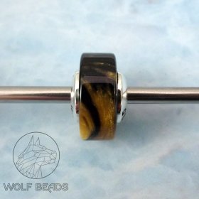 (image for) Black Sands Alumilite Barrel Bead