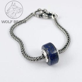 (image for) Lapis Lazuli Gemstone Barrel Bead