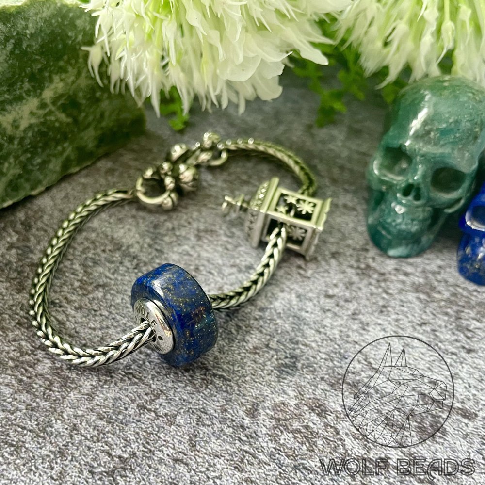 (image for) Lapis Lazuli Gemstone Barrel Bead