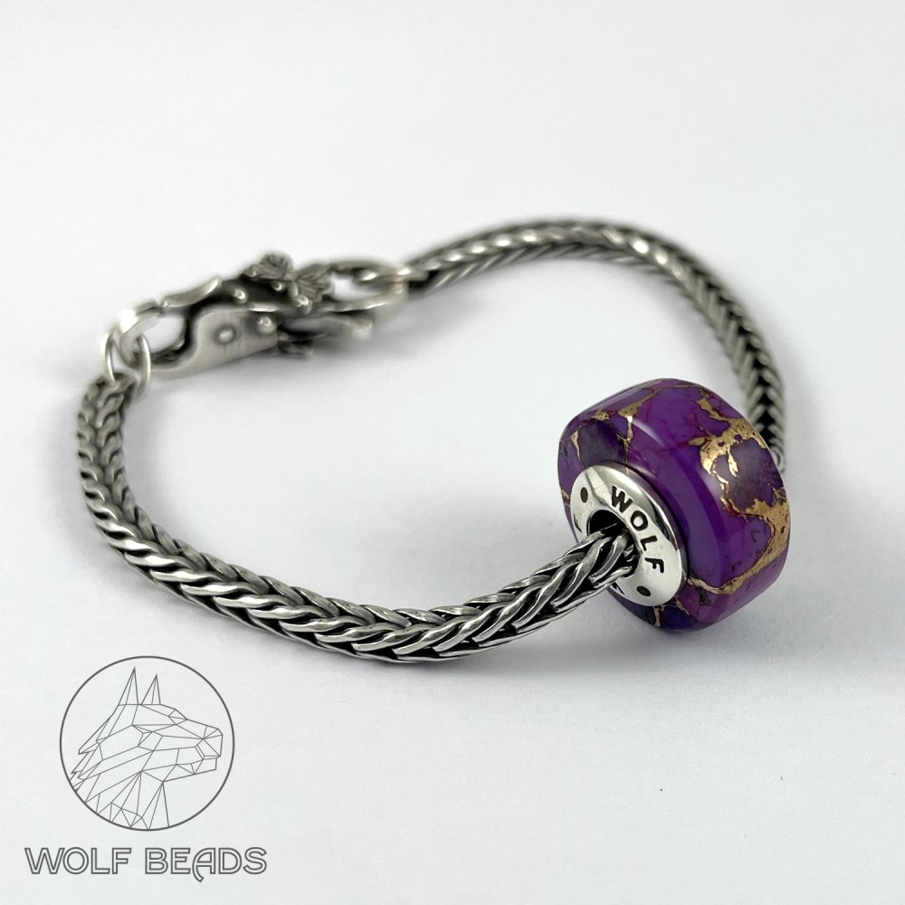 (image for) Purple Mohave Gemstone Bead - Made to Order