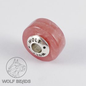 (image for) Rhodochrosite Gemstone Barrel Bead