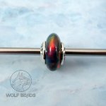 (image for) Fairy Forest Aurora Synthetic Opal Gemstone Rondelle Bead