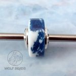 (image for) Sea Foam Alumilite Barrel Bead